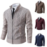 Cardigan - Fecho de Botão à Frente e Corte de Comprimento Médio