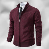 Cardigan - Fecho de Botão à Frente e Corte de Comprimento Médio