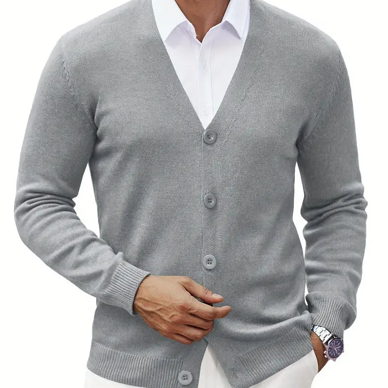 Francisco | Cardigan Frontal Aberto Mistura Poliéster