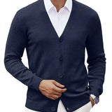 Francisco | Cardigan Frontal Aberto Mistura Poliéster