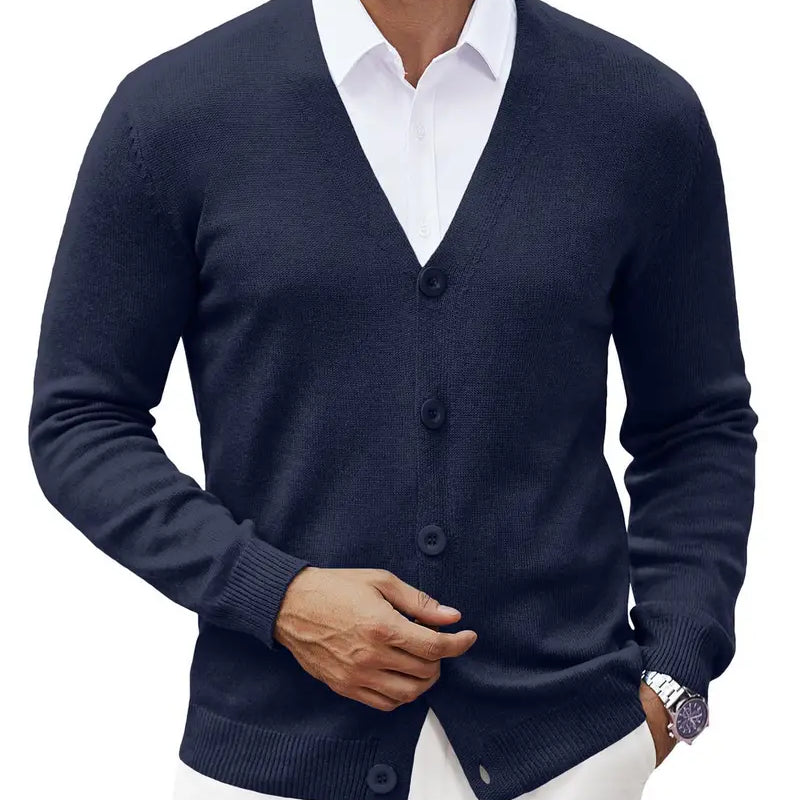 Francisco | Cardigan Frontal Aberto Mistura Poliéster