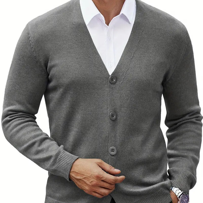 Francisco | Cardigan Frontal Aberto Mistura Poliéster