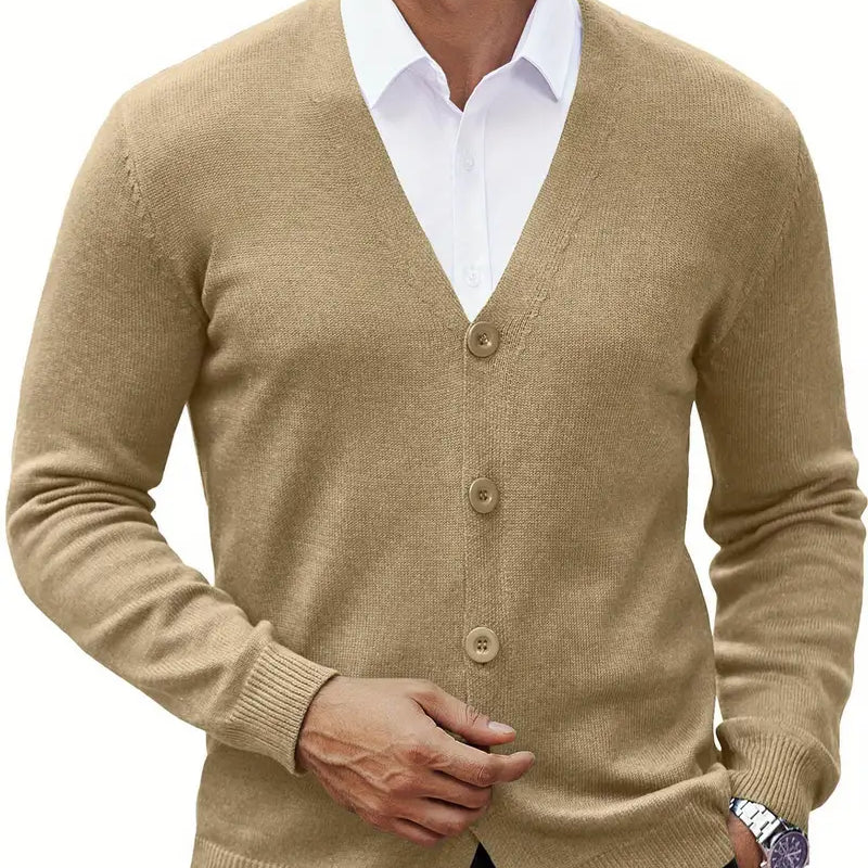 Francisco | Cardigan Frontal Aberto Mistura Poliéster