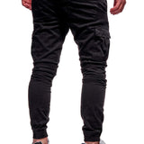 Calças Cargo Joggers - Mistura de Poliéster Corte Slim & Armazenamento de Bolsos