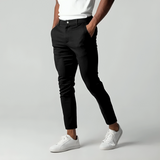 Calças Chino - Corte Largo com Pernas Tapered e Ajuste Flexível