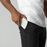 Calças Chino - Corte Largo com Pernas Tapered e Ajuste Flexível