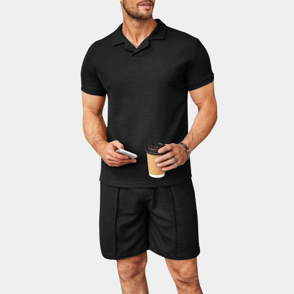 Conjunto Co-ord - Corte Relaxado & Mistura Suave e Respirável que se Move Facilmente