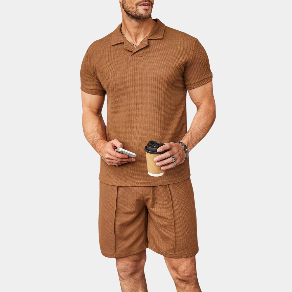 Conjunto Co-ord - Corte Relaxado & Mistura Suave e Respirável que se Move Facilmente