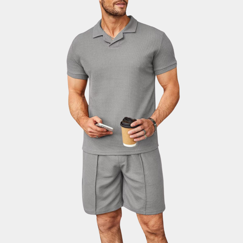 Conjunto Co-ord - Corte Relaxado & Mistura Suave e Respirável que se Move Facilmente