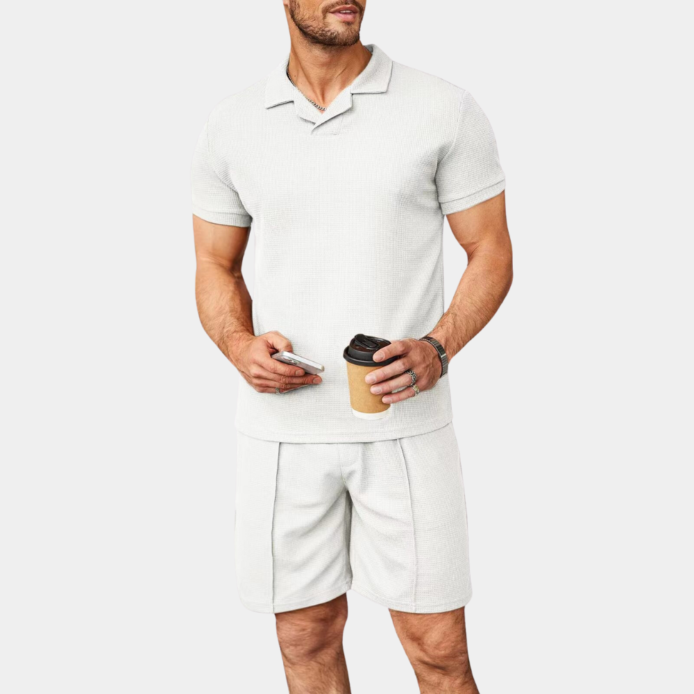 Conjunto Co-ord - Corte Relaxado & Mistura Suave e Respirável que se Move Facilmente