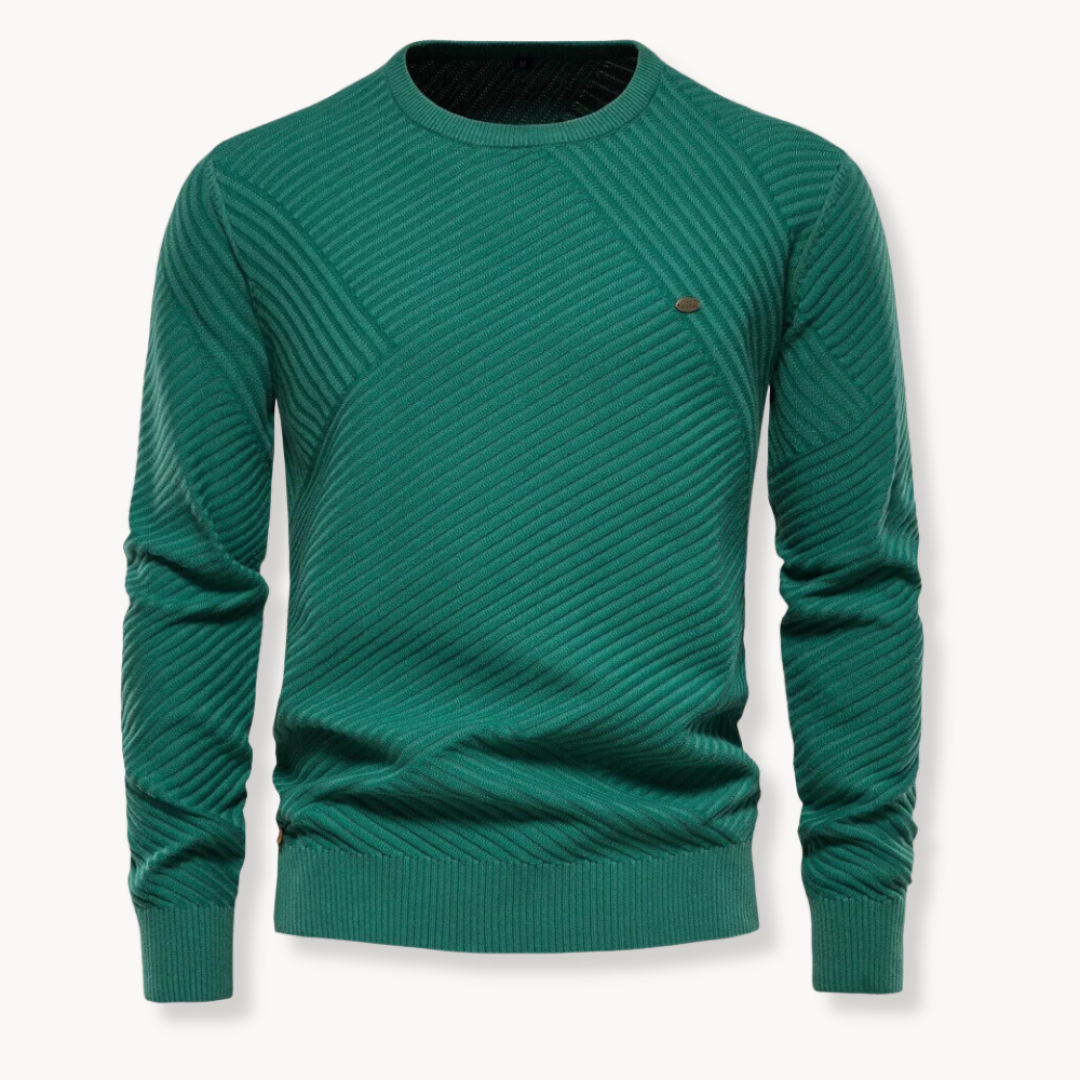 Miguel | Pullover Gola Redonda Canelado Desportivo