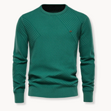 Miguel | Pullover Gola Redonda Canelado Desportivo