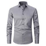 Camisa de Vestir – Corte Slim & Frente com Botões para Ajuste Seguro