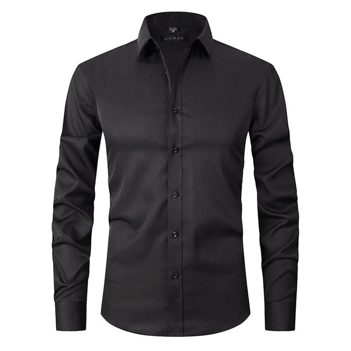 Camisa de Vestir – Corte Slim & Frente com Botões para Ajuste Seguro