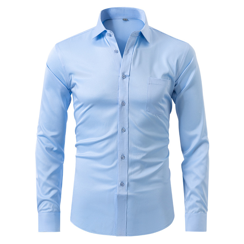 Camisa de Vestir – Corte Slim & Frente com Botões para Ajuste Seguro