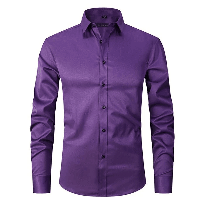 Camisa de Vestir – Corte Slim & Frente com Botões para Ajuste Seguro