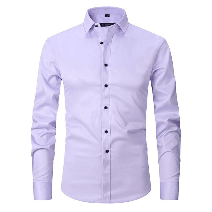 Camisa de Vestir – Corte Slim & Frente com Botões para Ajuste Seguro