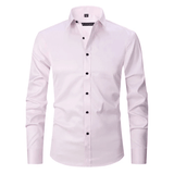 Camisa de Vestir – Corte Slim & Frente com Botões para Ajuste Seguro