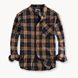 Camisa de Flanela - Acabamento em Mistura Escovada e Bolso no Peito