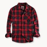 Camisa de Flanela - Acabamento em Mistura Escovada e Bolso no Peito