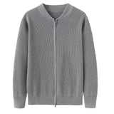 Sweater com Zíper Completo - Mistura Natural de Malha e Conforto Fácil