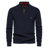 Pullover de Meio Zíper - Mistura Respirável e Decote Ajustável