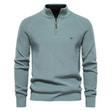 Pullover de Meio Zíper - Mistura Respirável e Decote Ajustável