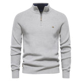 Pullover de Meio Zíper - Mistura Respirável e Decote Ajustável