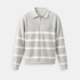 Constantino | Sweater Meio Zíper Listrado Polivalente