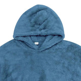 Hoodie - Mistura de Fleece com Capuz Integrado e Bolso Quente