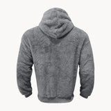 Hoodie - Mistura de Fleece com Capuz Integrado e Bolso Quente