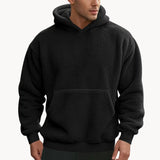 Hoodie - Mistura de Fleece com Capuz Integrado e Bolso Quente