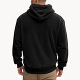 Hoodie - Mistura de Fleece com Capuz Integrado e Bolso Quente