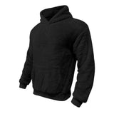 Hoodie - Mistura de Fleece com Capuz Integrado e Bolso Quente
