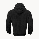Hoodie - Mistura de Fleece com Capuz Integrado e Bolso Quente