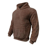 Hoodie - Mistura de Fleece com Capuz Integrado e Bolso Quente