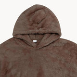 Hoodie - Mistura de Fleece com Capuz Integrado e Bolso Quente