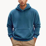 Hoodie - Mistura de Fleece com Capuz Integrado e Bolso Quente