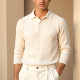 Sweater de Malha Misturada - Silhueta Relaxada e Movimento Fácil