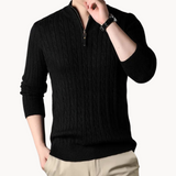Constantino | Pullover Malha Zíper Curto Ajustavelmente