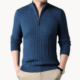 Constantino | Pullover Malha Zíper Curto Ajustavelmente