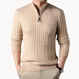 Constantino | Pullover Malha Zíper Curto Ajustavelmente