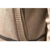 Sweater de Malha - Fecho Frontal Total e Mistura de Lã Macia