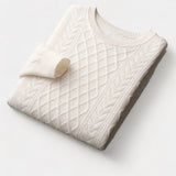 Sweater de Malha - Textura Jacquard e Conforto Quente