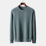 Sweater de Malha - Textura Jacquard e Conforto Quente