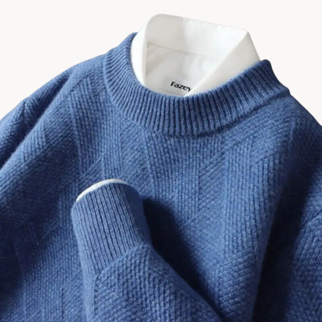 Valentiniano | Sweater de Malha Jacquard Respirável