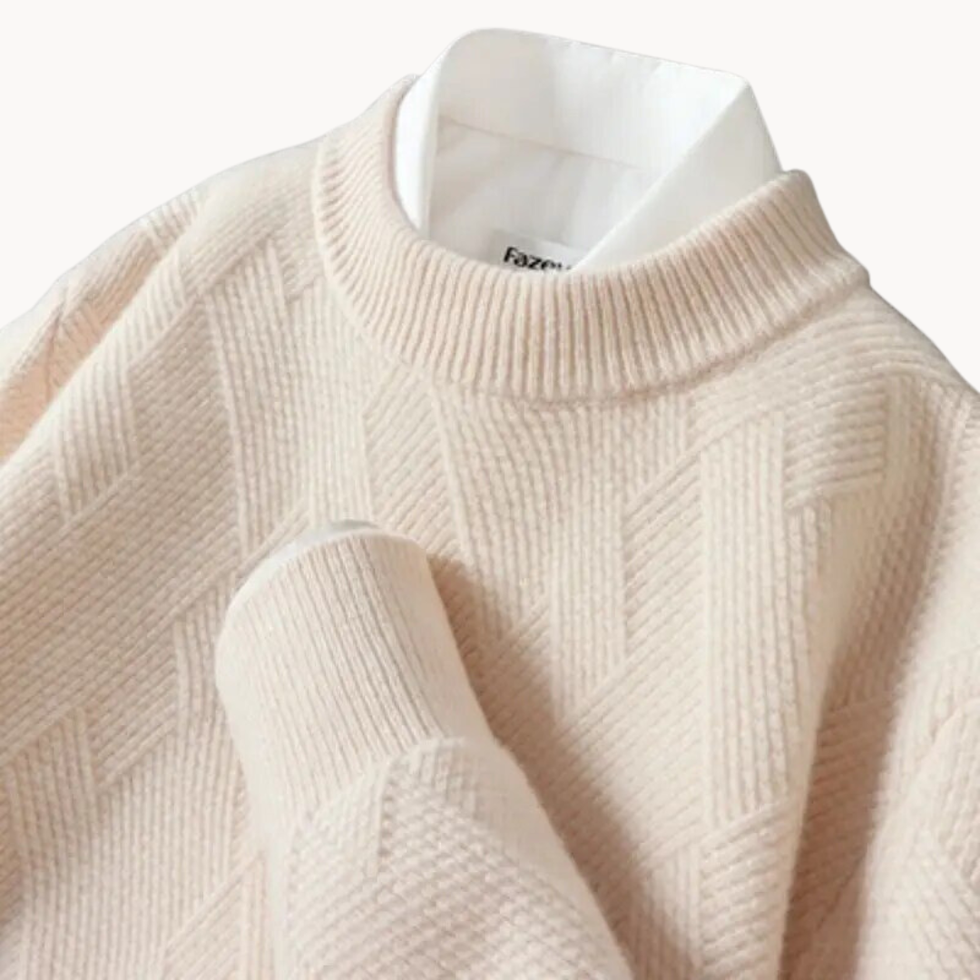 Valentiniano | Sweater de Malha Jacquard Respirável