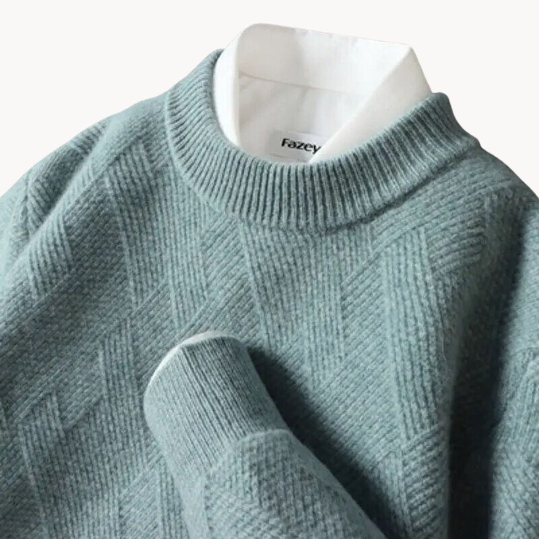 Valentiniano | Sweater de Malha Jacquard Respirável