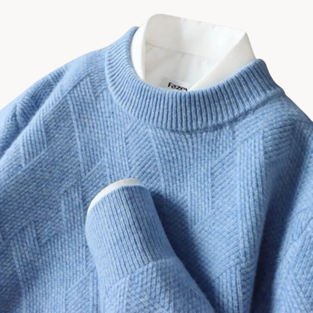 Valentiniano | Sweater de Malha Jacquard Respirável