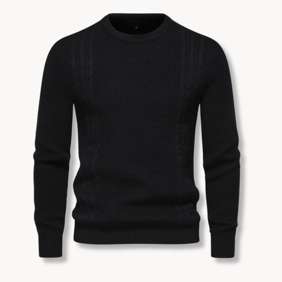 João | Sweater Tricô Patchwork Multicamadas Conforto